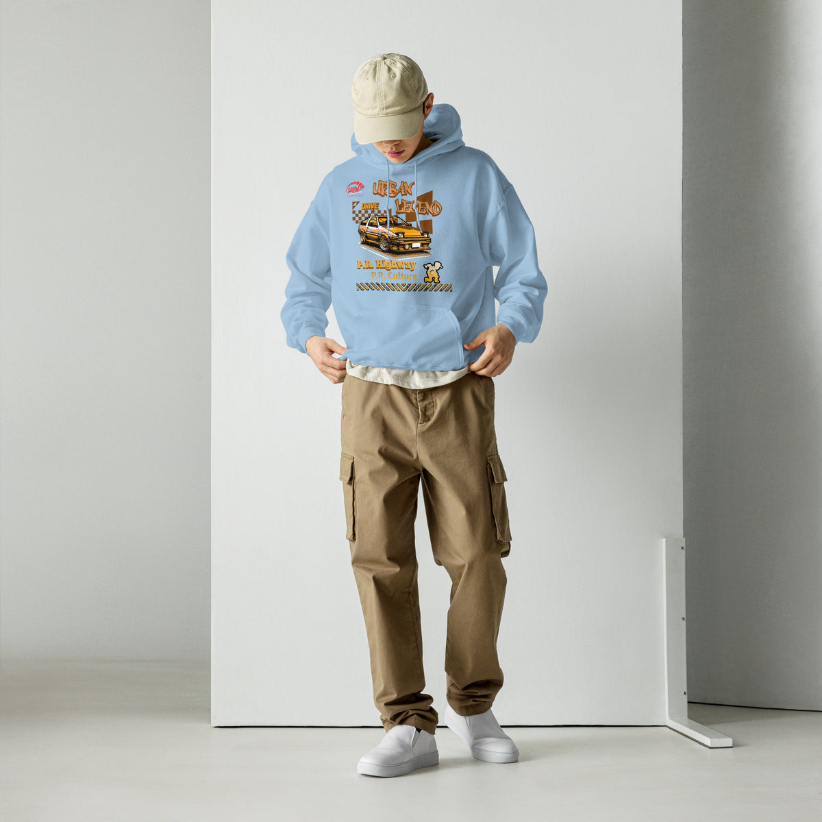 Urban Legend AE86 Unisex Hoodie (Golden/Light) | RPM 787 - RPM 787 Clothing