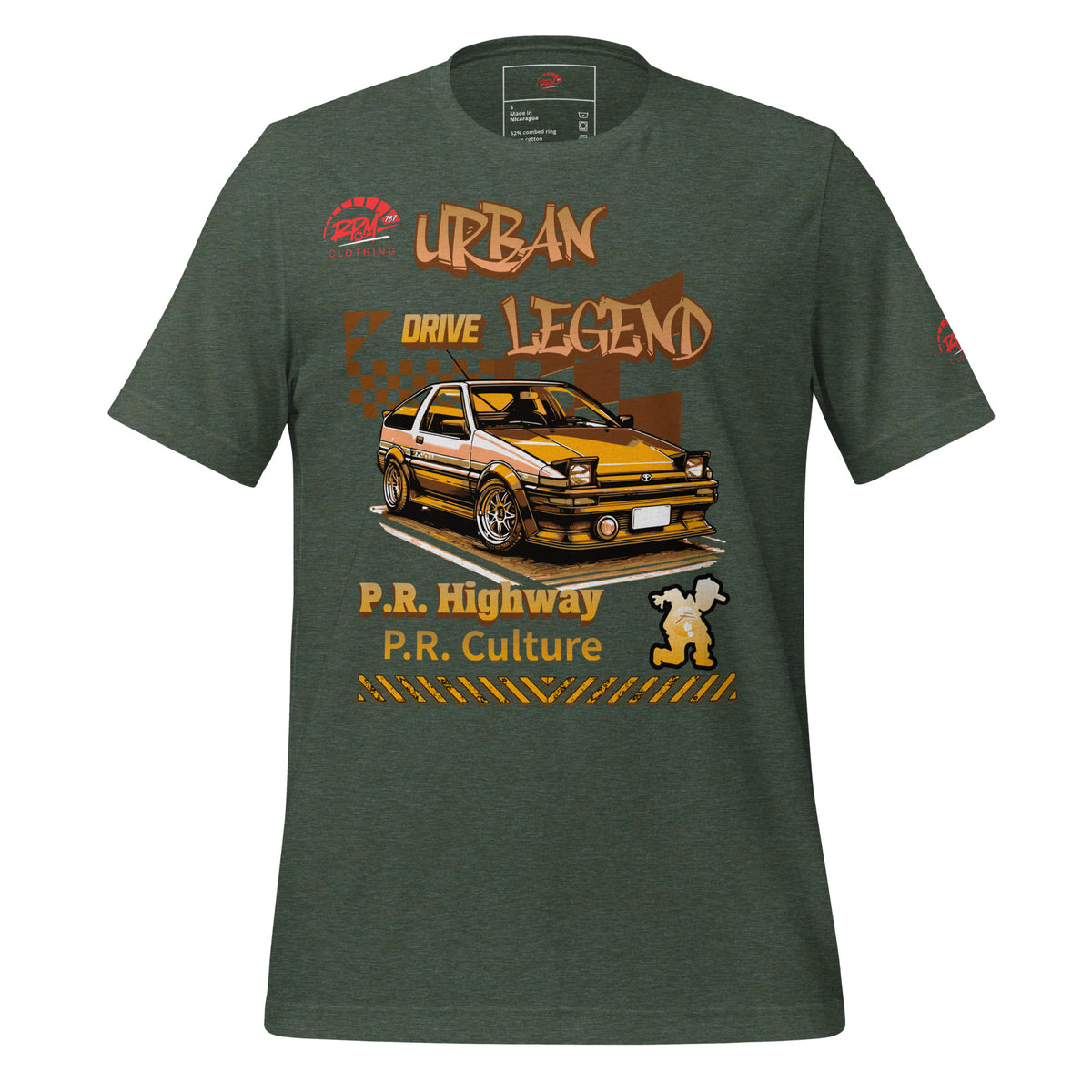 Urban Legend AE86 Unisex Tee (Golden/Dark) | RPM 787 - RPM 787 Clothing