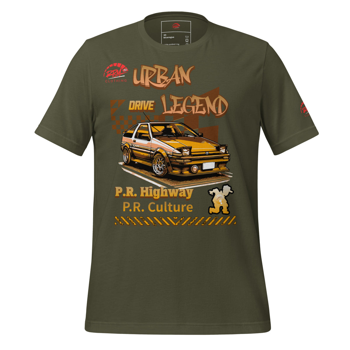 Urban Legend AE86 Unisex Tee (Golden/Dark) | RPM 787 - RPM 787 Clothing