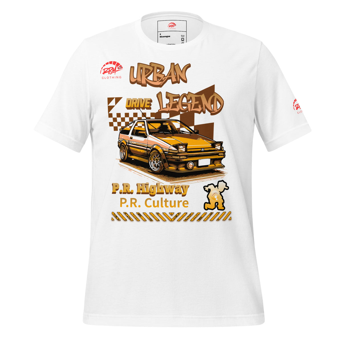 Urban Legend AE86 Unisex Tee (Golden/Light) | RPM 787 - RPM 787 Clothing