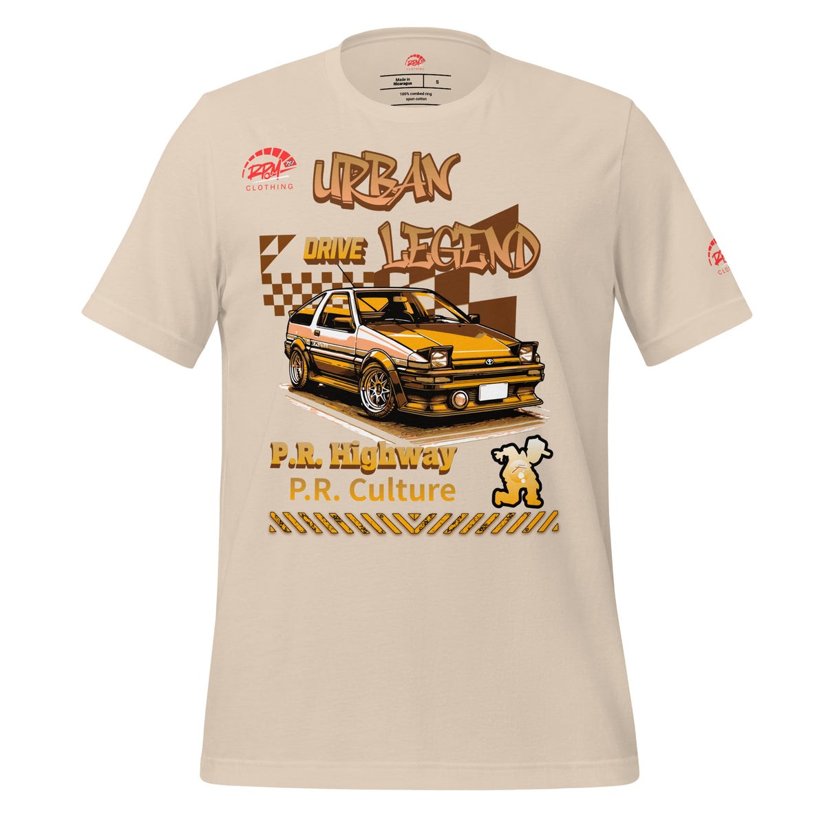 Urban Legend AE86 Unisex Tee (Golden/Light) | RPM 787 - RPM 787 Clothing
