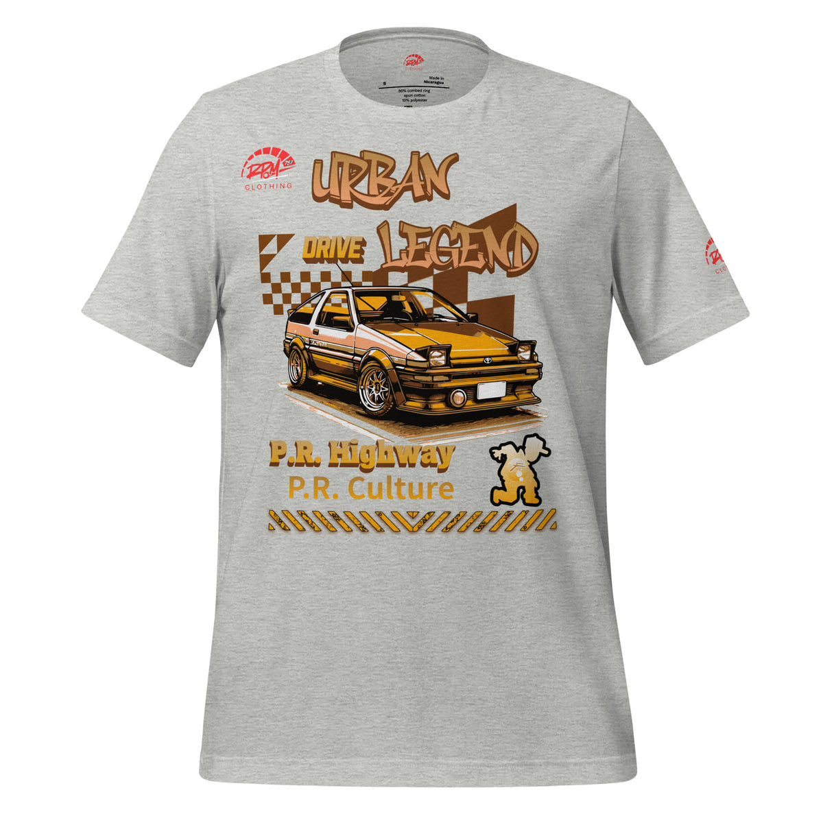 Urban Legend AE86 Unisex Tee (Golden/Light) | RPM 787 - RPM 787 Clothing