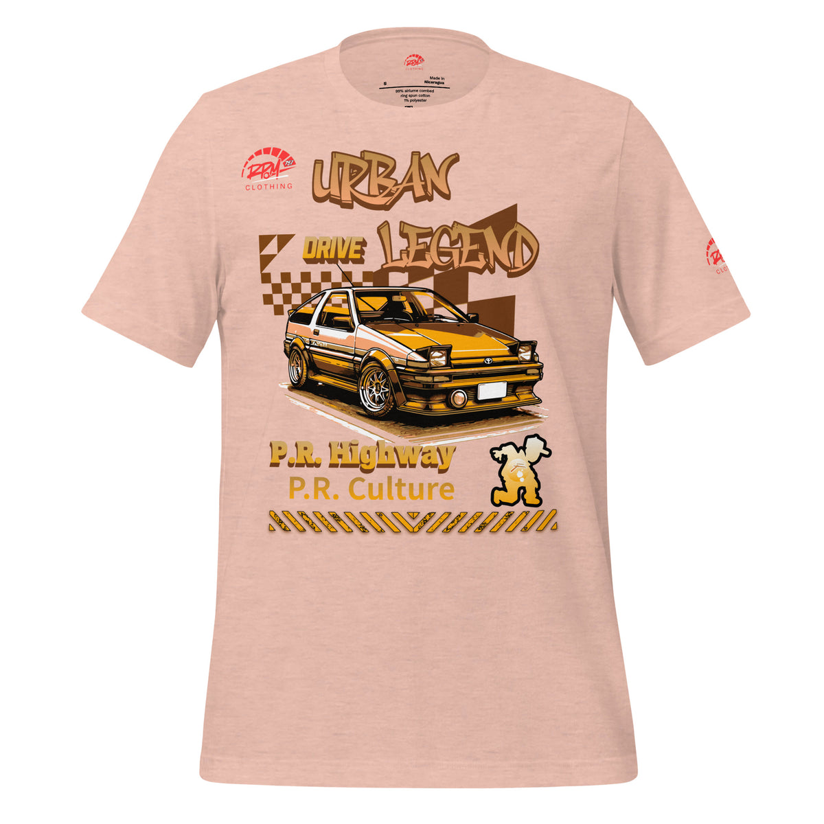 Urban Legend AE86 Unisex Tee (Golden/Light) | RPM 787 - RPM 787 Clothing