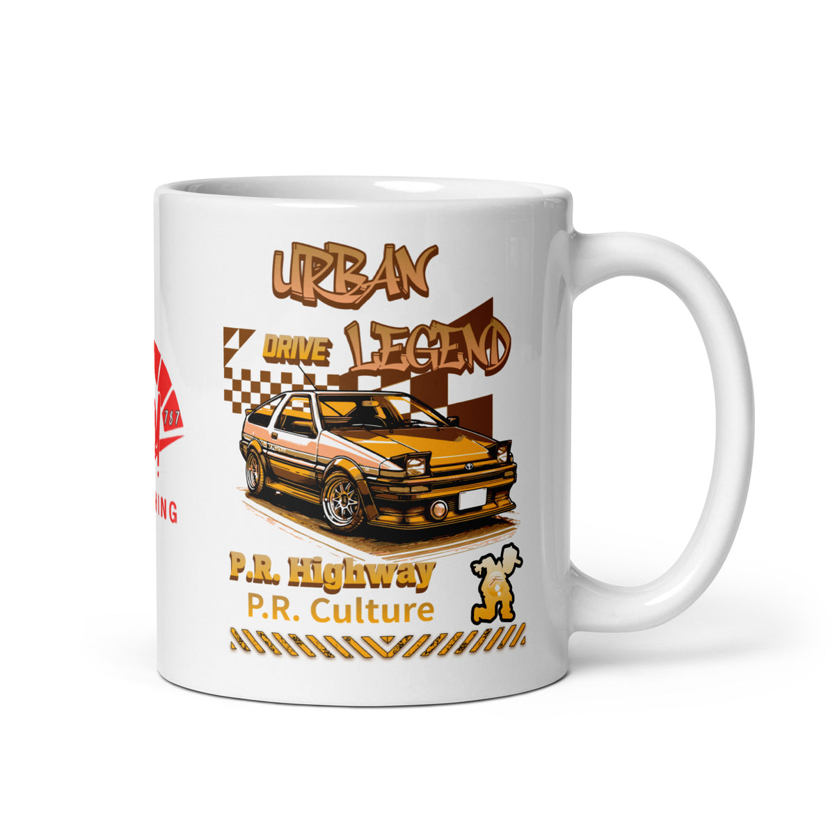 Urban Legend AE86 White Glossy Mug | RPM 787 - RPM 787 Clothing