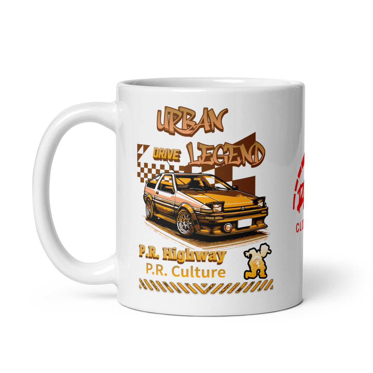 Urban Legend AE86 White Glossy Mug | RPM 787 - RPM 787 Clothing