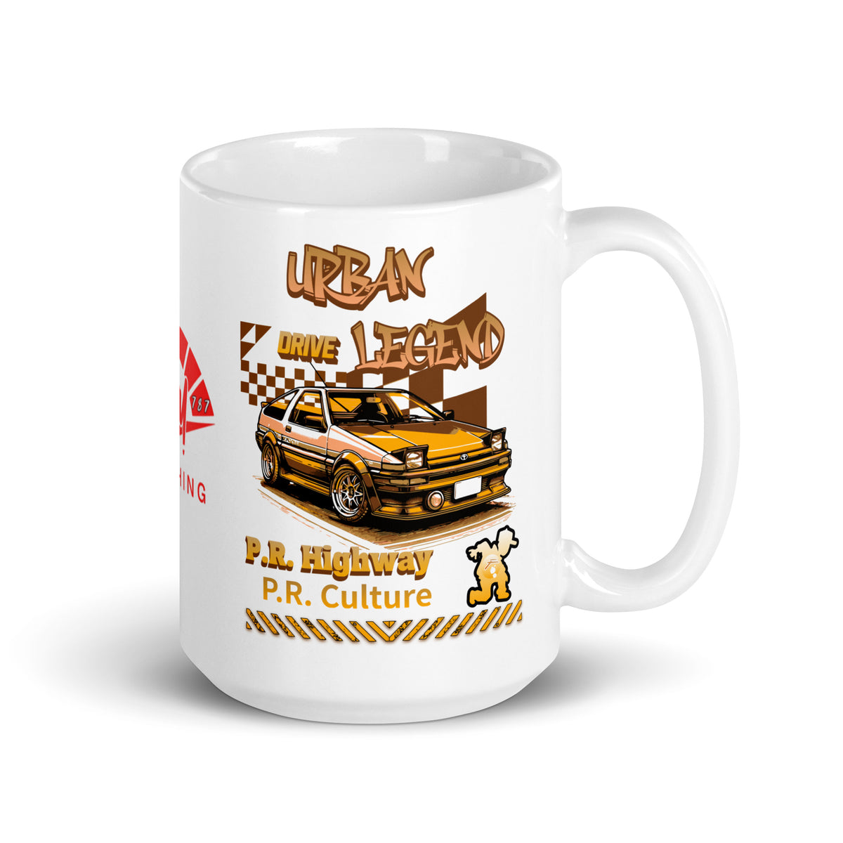 Urban Legend AE86 White Glossy Mug | RPM 787 - RPM 787 Clothing