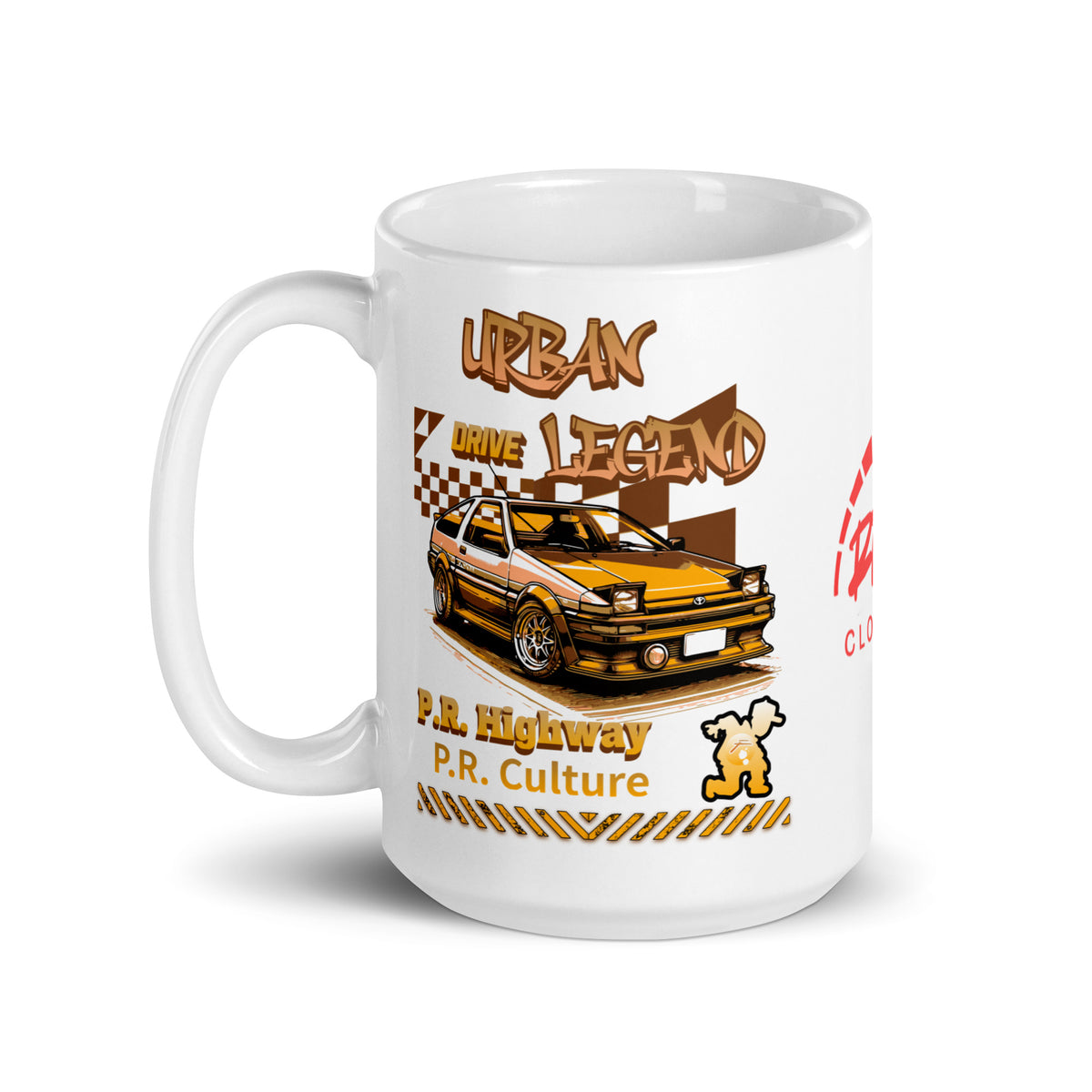 Urban Legend AE86 White Glossy Mug | RPM 787 - RPM 787 Clothing