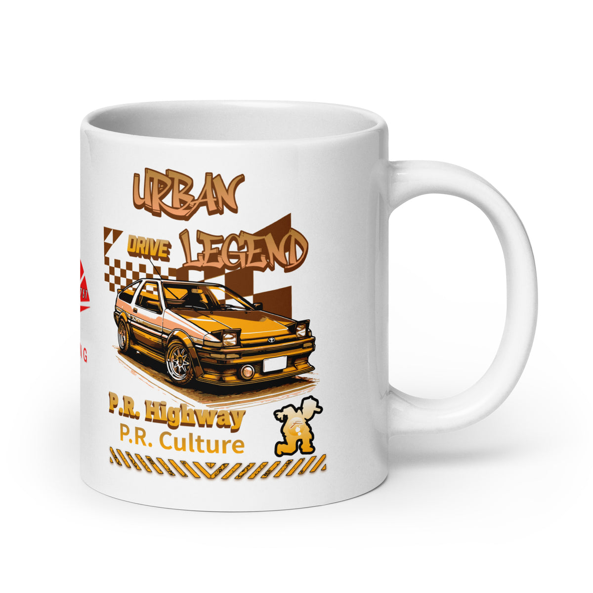 Urban Legend AE86 White Glossy Mug | RPM 787 - RPM 787 Clothing