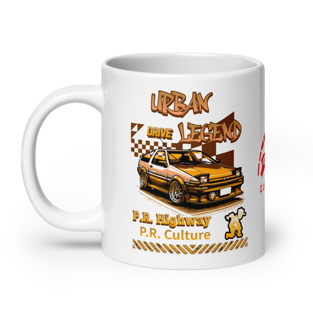 Urban Legend AE86 White Glossy Mug | RPM 787 - RPM 787 Clothing
