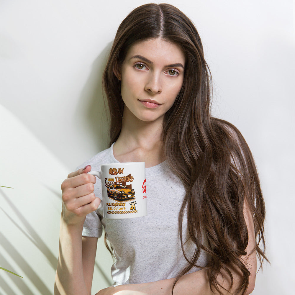 Urban Legend AE86 White Glossy Mug | RPM 787 - RPM 787 Clothing