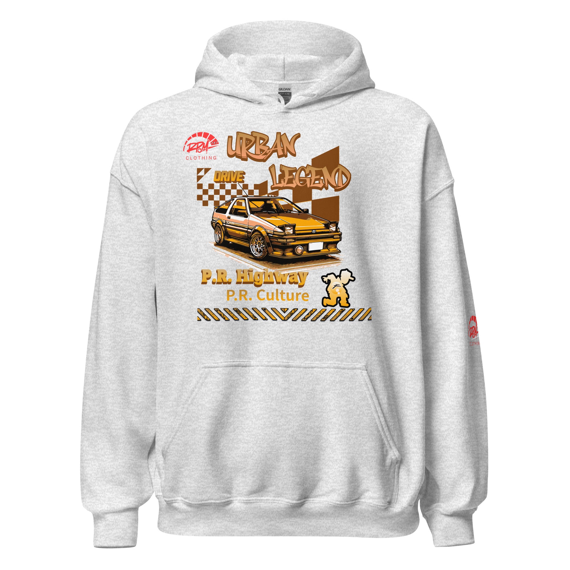 Urban Legend AE86 Unisex Hoodie (Golden/Light) | RPM 787 - RPM 787 Clothing