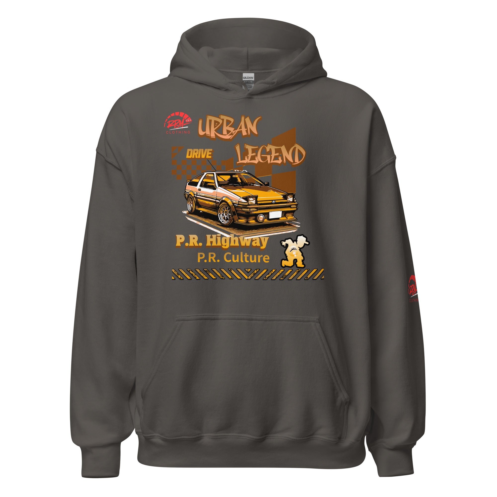 Urban Legend AE86 Unisex Hoodie (Golden/Dark) | RPM 787 - RPM 787 Clothing