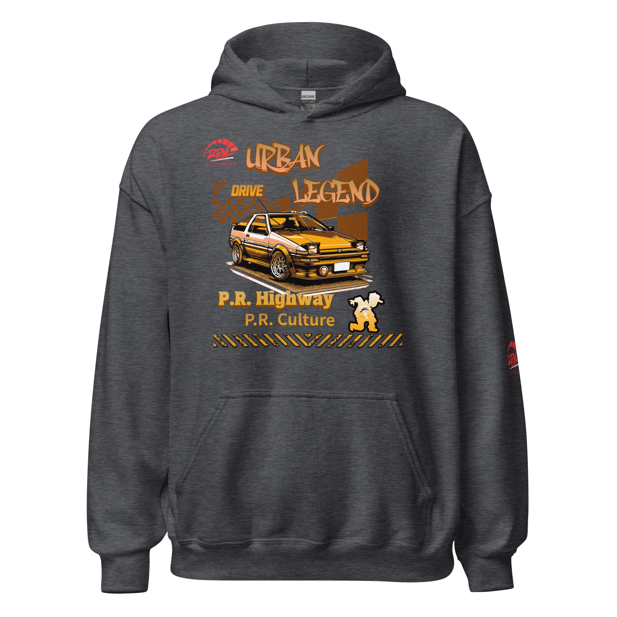 Urban Legend AE86 Unisex Hoodie (Golden/Dark) | RPM 787 - RPM 787 Clothing