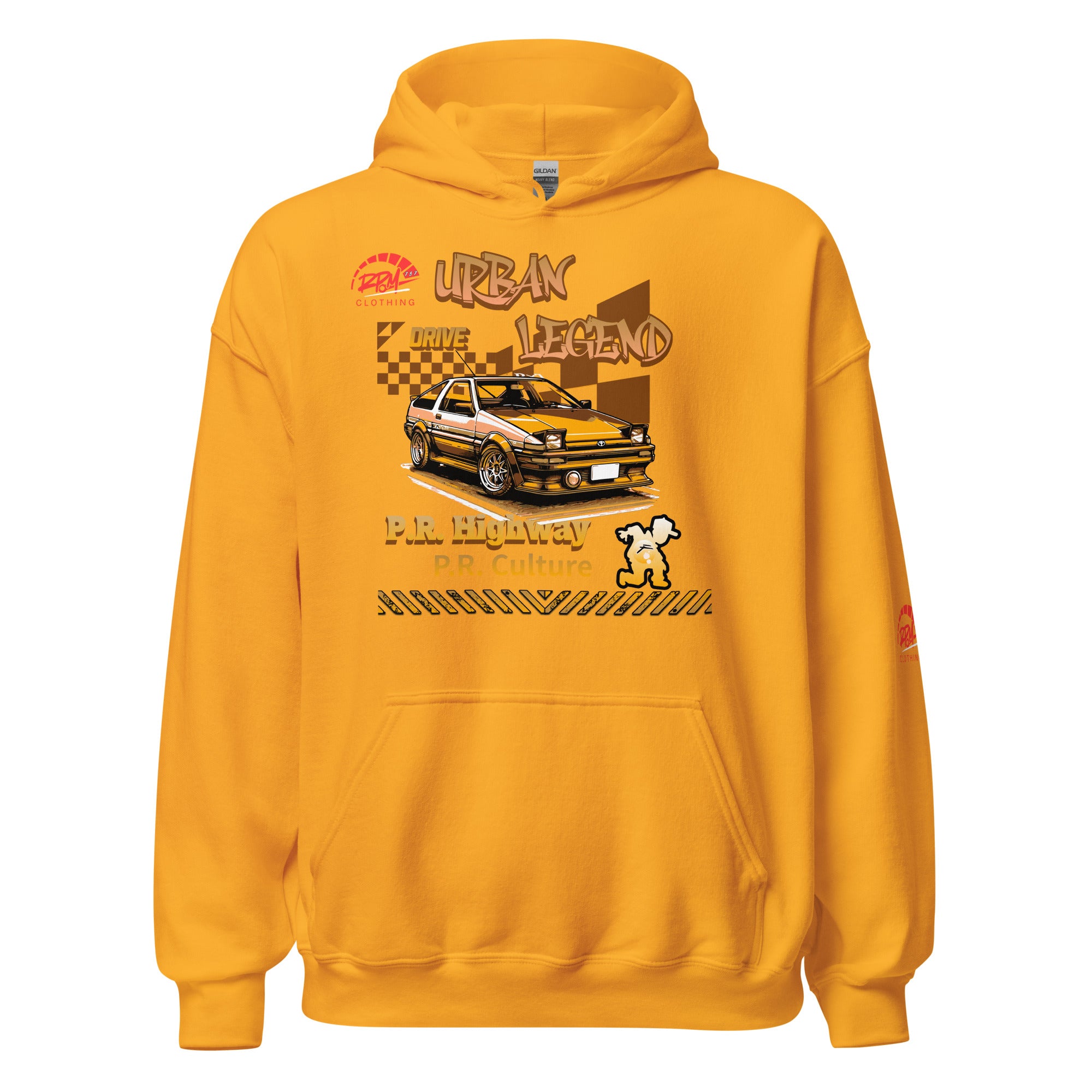 Urban Legend AE86 Unisex Hoodie (Golden/Light) | RPM 787 - RPM 787 Clothing