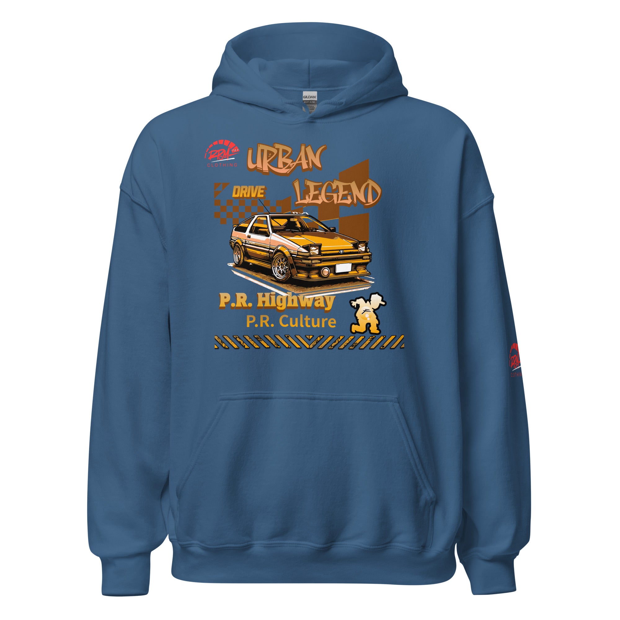 Urban Legend AE86 Unisex Hoodie (Golden/Dark) | RPM 787 - RPM 787 Clothing