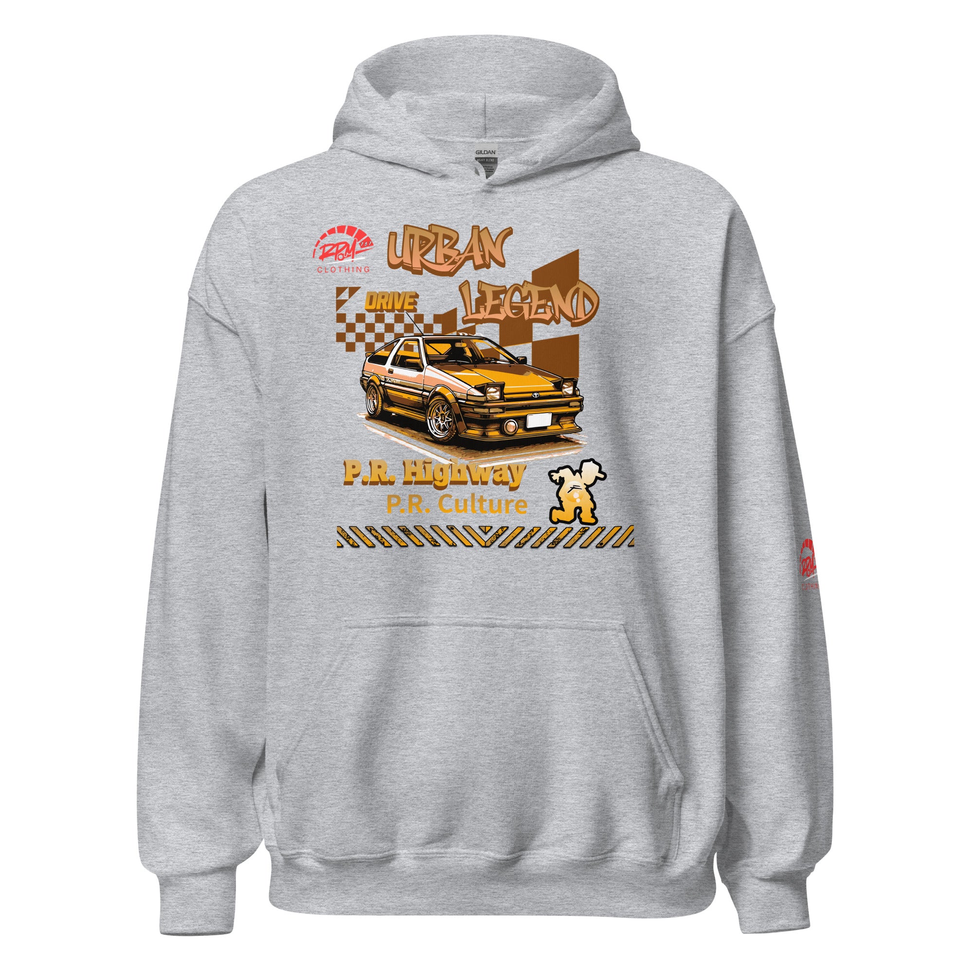 Urban Legend AE86 Unisex Hoodie (Golden/Light) | RPM 787 - RPM 787 Clothing