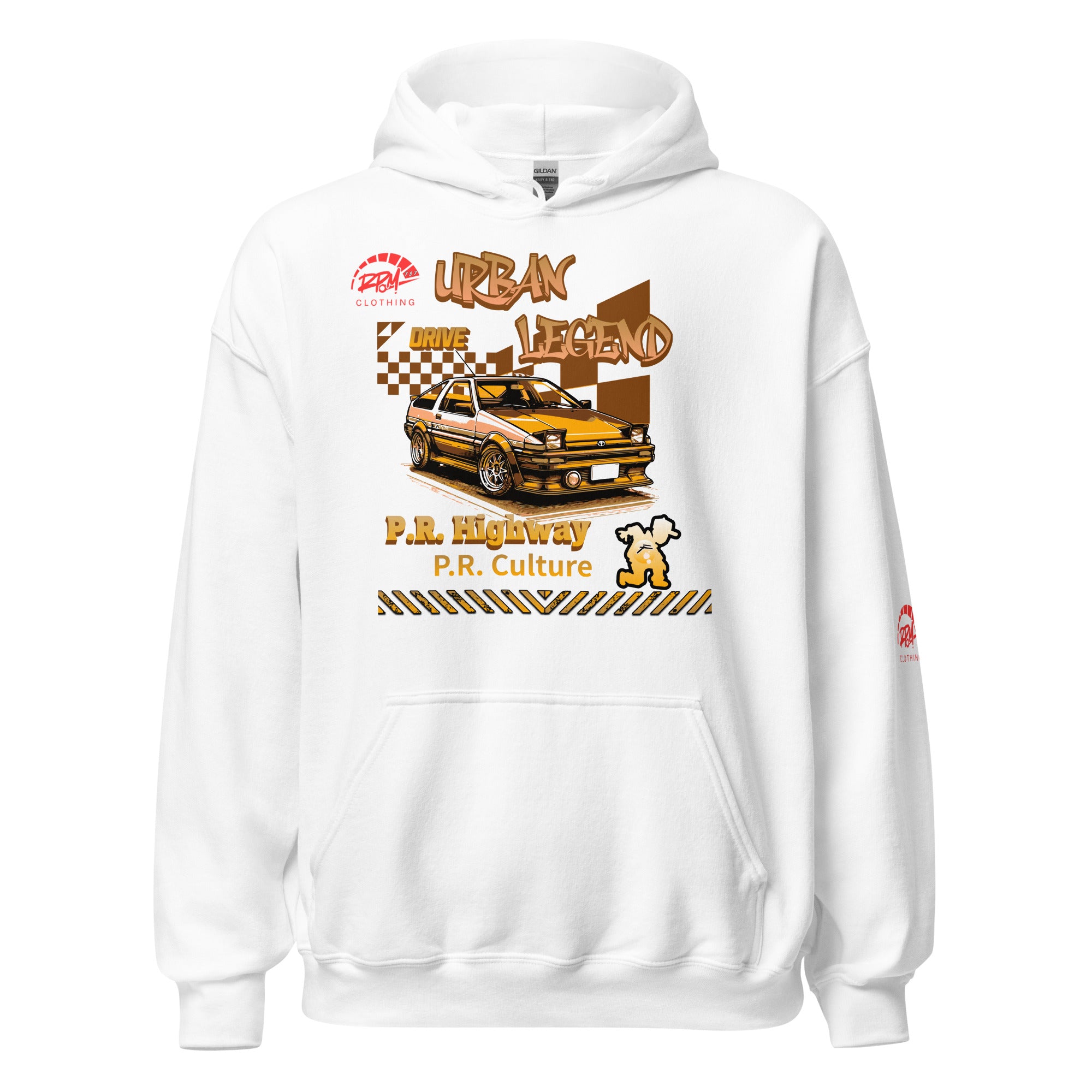 Urban Legend AE86 Unisex Hoodie (Golden/Light) | RPM 787 - RPM 787 Clothing