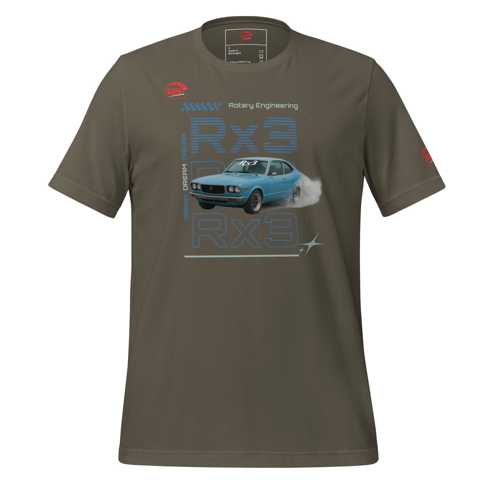 Rotary Dream RX3 Unisex Tee (Blue/Dark) | RPM 787 - RPM 787 Clothing