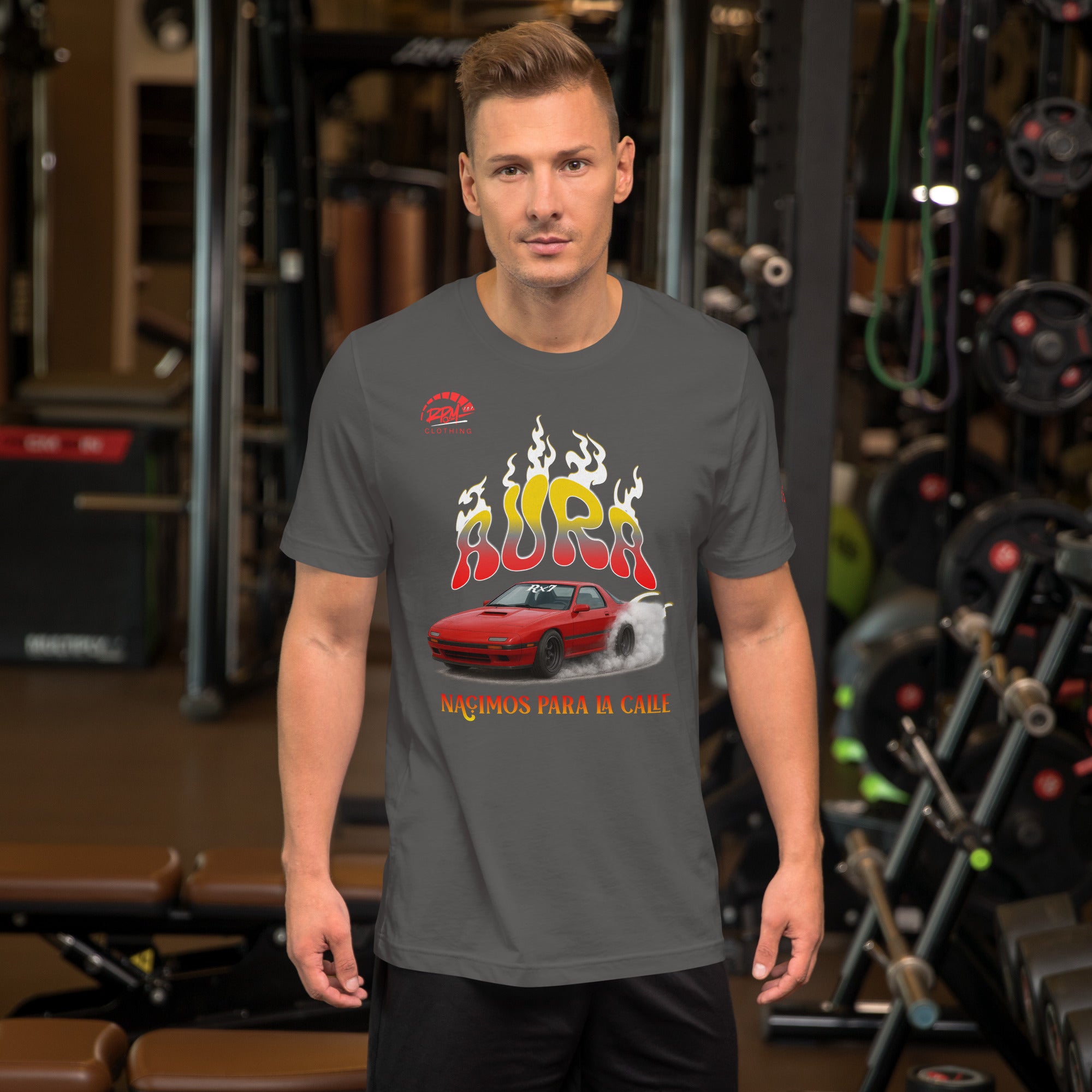 AURA RX7 Unisex Tee (Red/Dark) | RPM 787 - RPM 787 Clothing