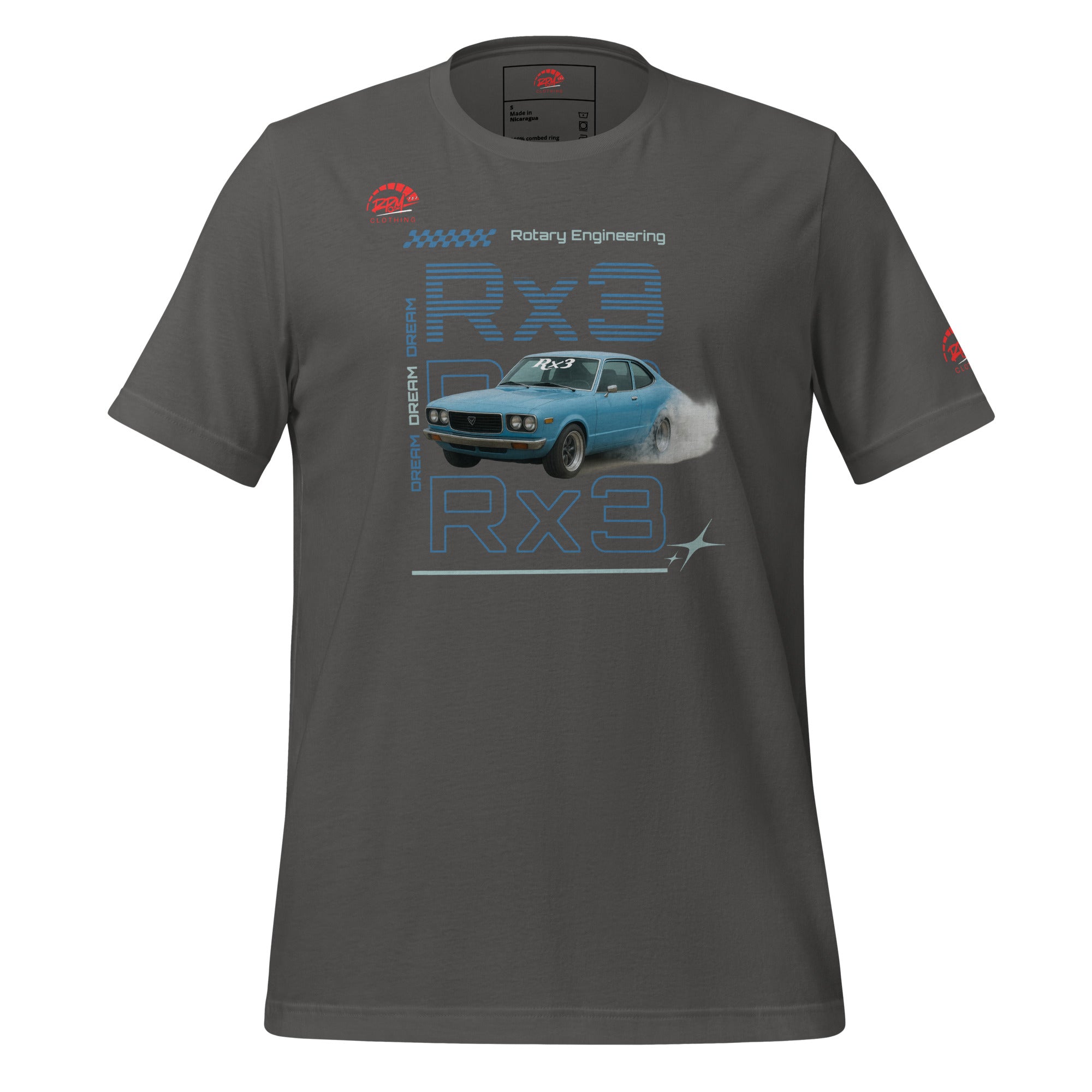 Rotary Dream RX3 Unisex Tee (Blue/Dark) | RPM 787 - RPM 787 Clothing