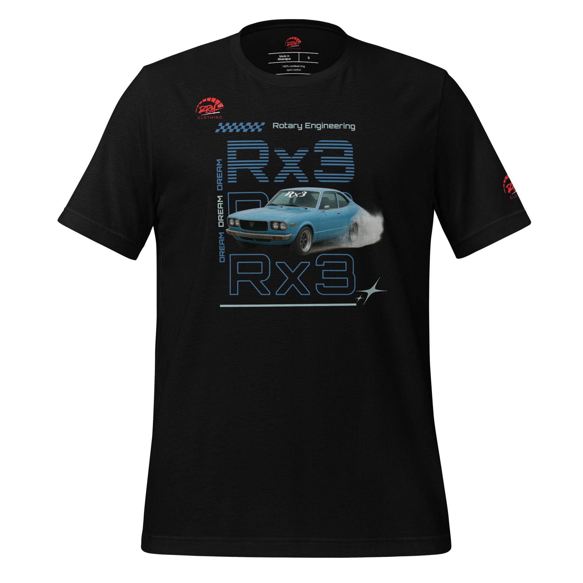 Rotary Dream RX3 Unisex Tee (Blue/Dark) | RPM 787 - RPM 787 Clothing
