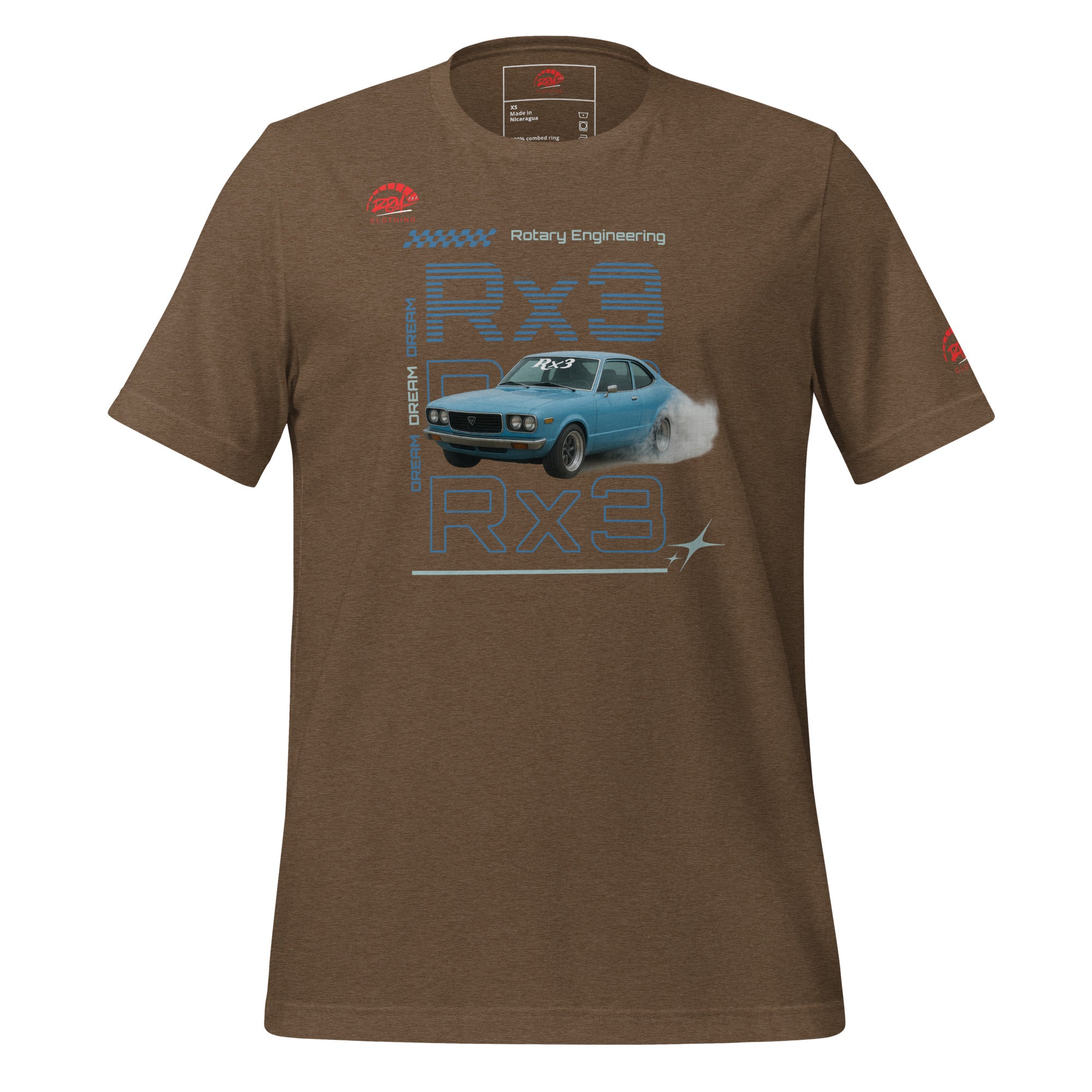 Rotary Dream RX3 Unisex Tee (Blue/Dark) | RPM 787 - RPM 787 Clothing