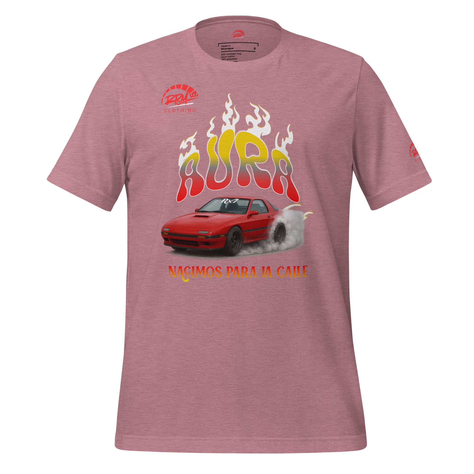AURA RX7 Unisex Tee (Red/Light) | RPM 787 - RPM 787 Clothing