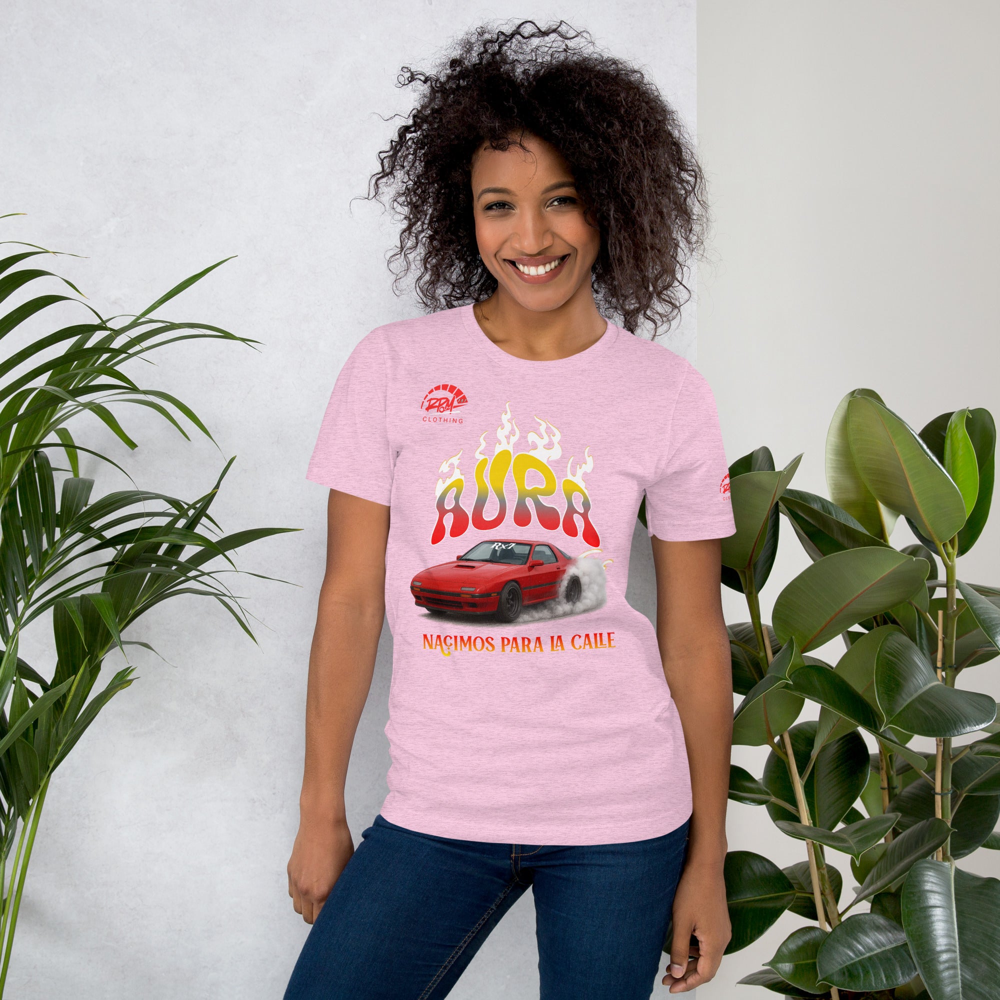 AURA RX7 Unisex Tee (Red/Light) | RPM 787 - RPM 787 Clothing