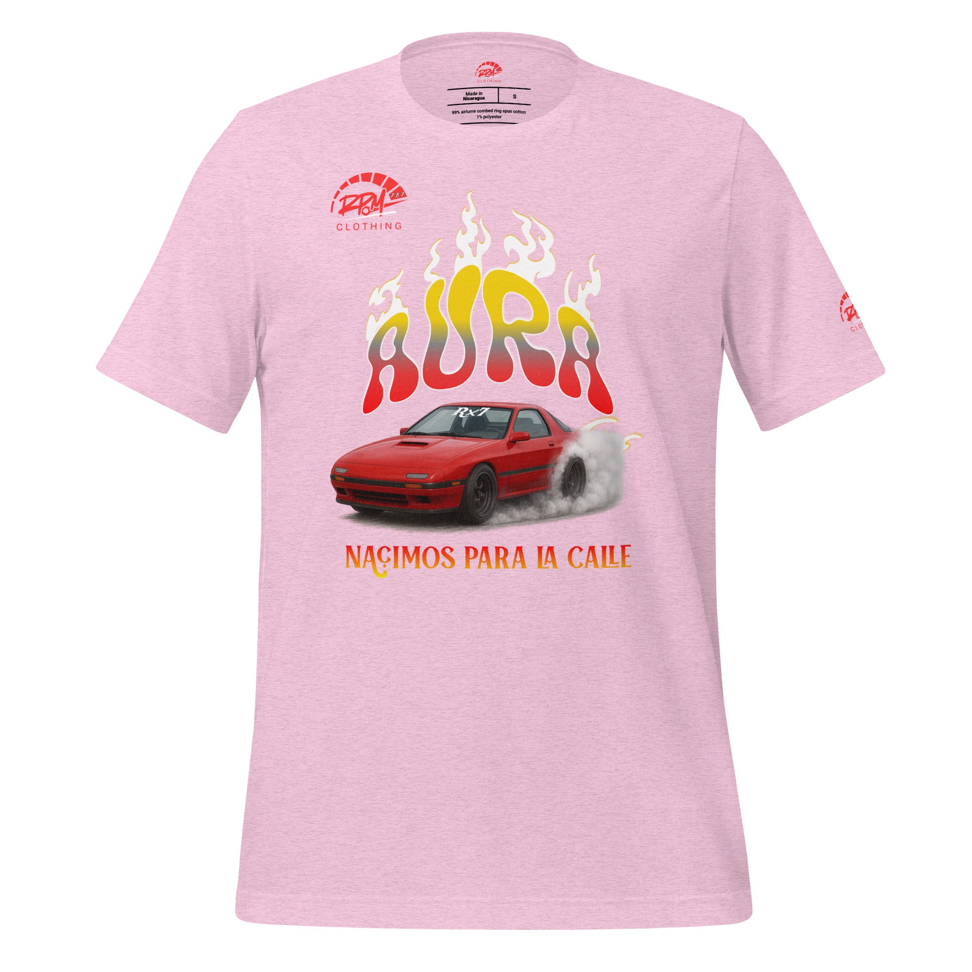 AURA RX7 Unisex Tee (Red/Light) | RPM 787 - RPM 787 Clothing