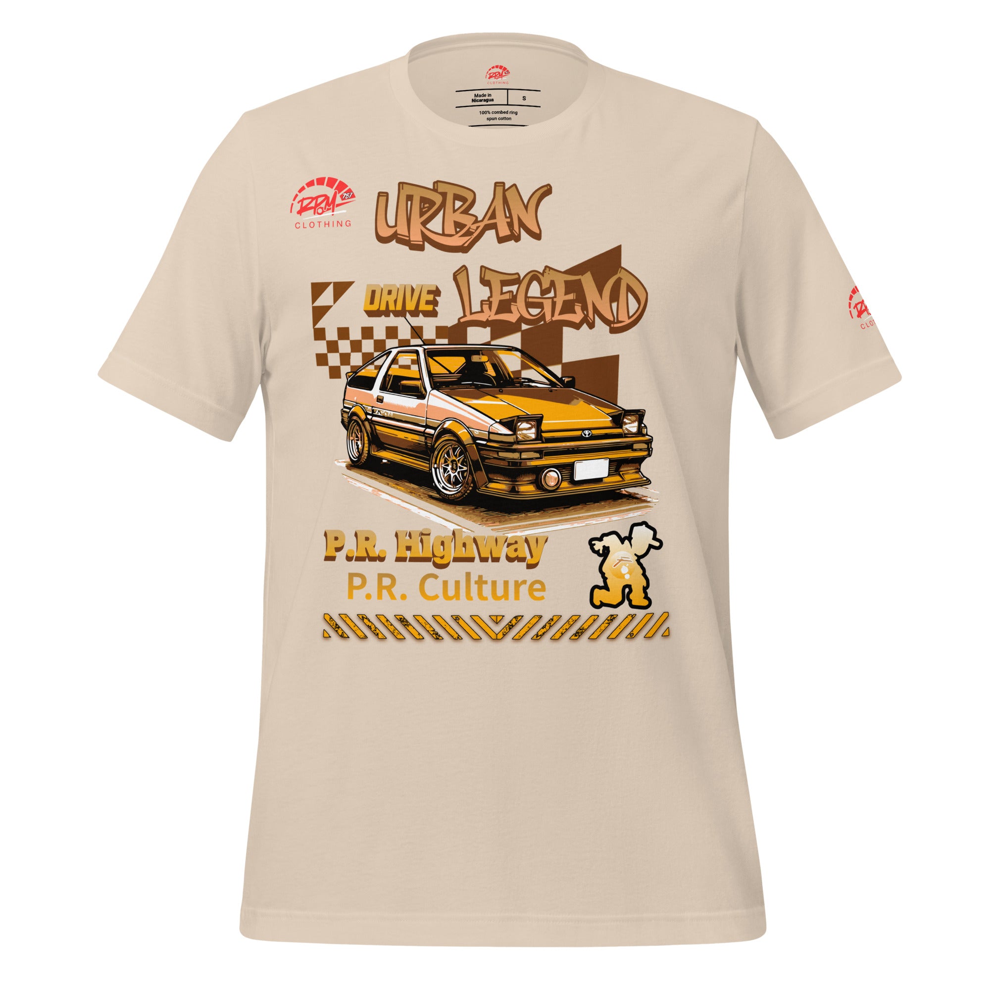 Urban Legend AE86 Unisex Tee (Golden/Light) | RPM 787 - RPM 787 Clothing