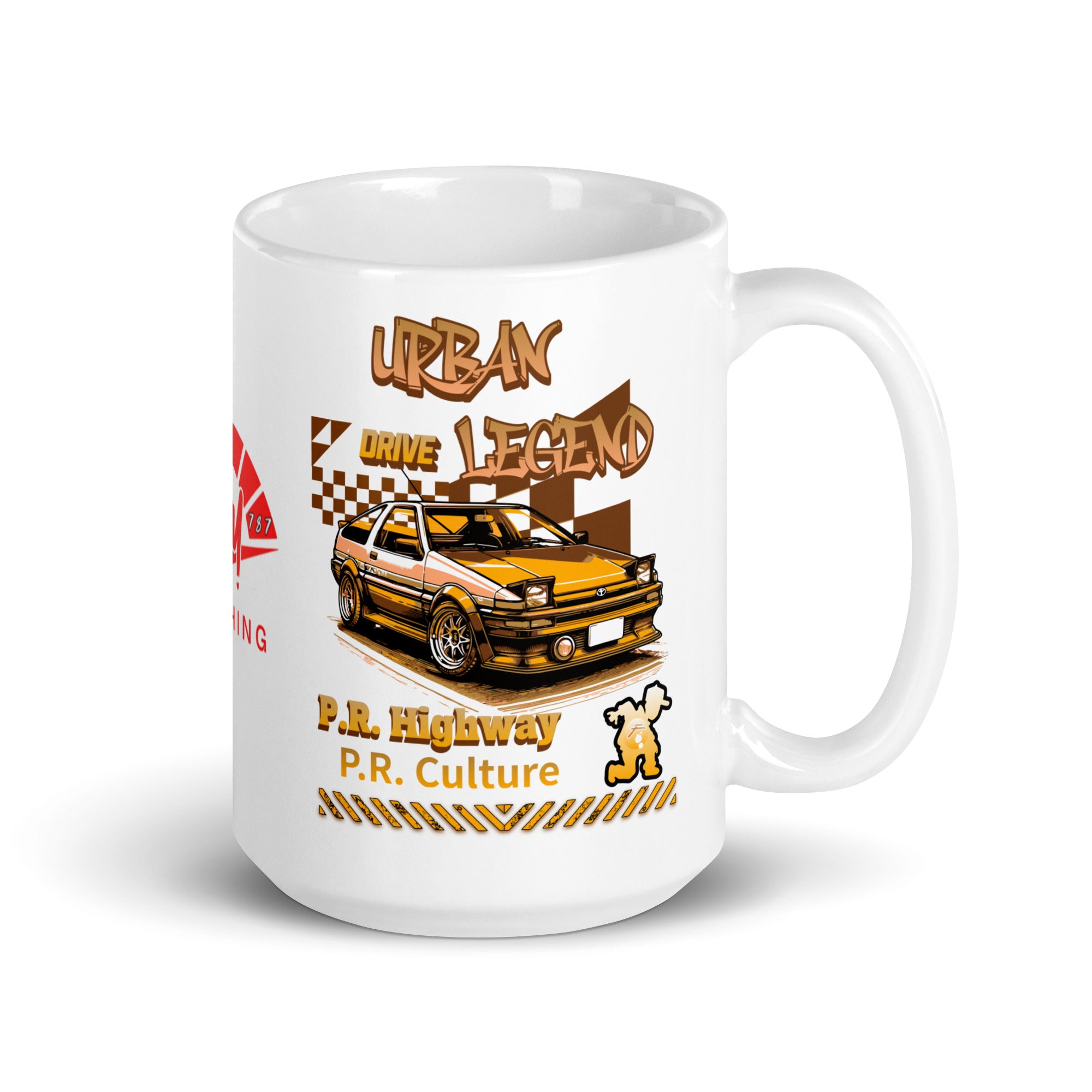 Urban Legend AE86 White Glossy Mug | RPM 787 - RPM 787 Clothing